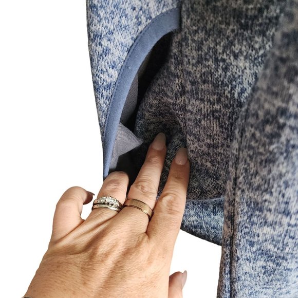 Eddie Bauer Womens Blue and White Snap Pull Over Size Large - Picture 5 of 7